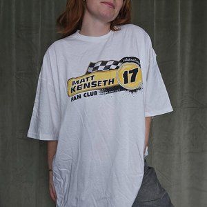 Dadcore Grunge Blokecore NASCAR Oversized Deadstock Matt Kenseth Fan Club Tshirt